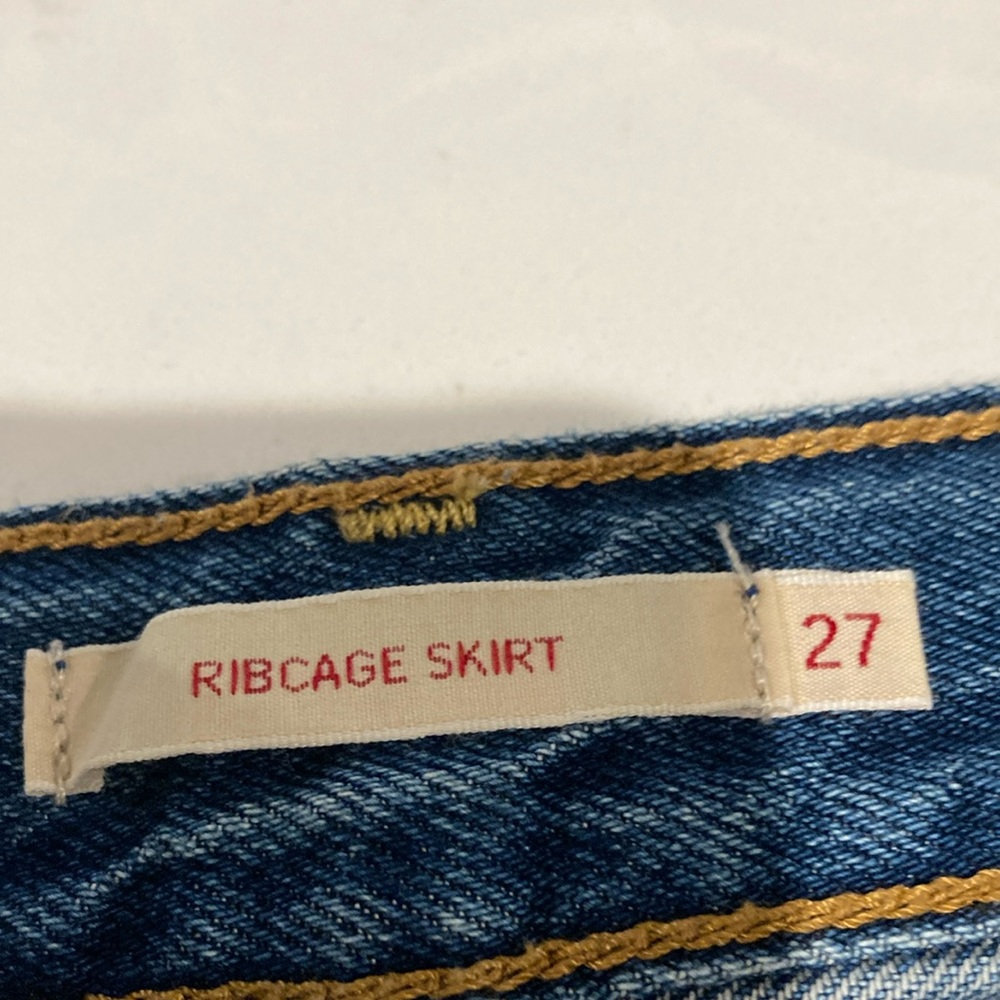 Levi's Blue A-line Mini Skirt Night Out - Picture 2 of 3